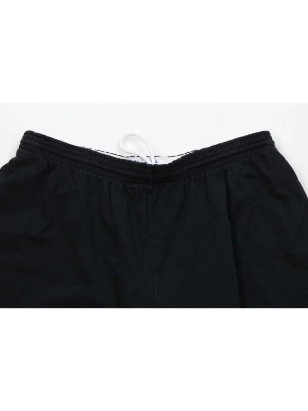 Vtg Champion Mens Large Faded Classic Logo Above Knee Dad Shorts Black Cotton